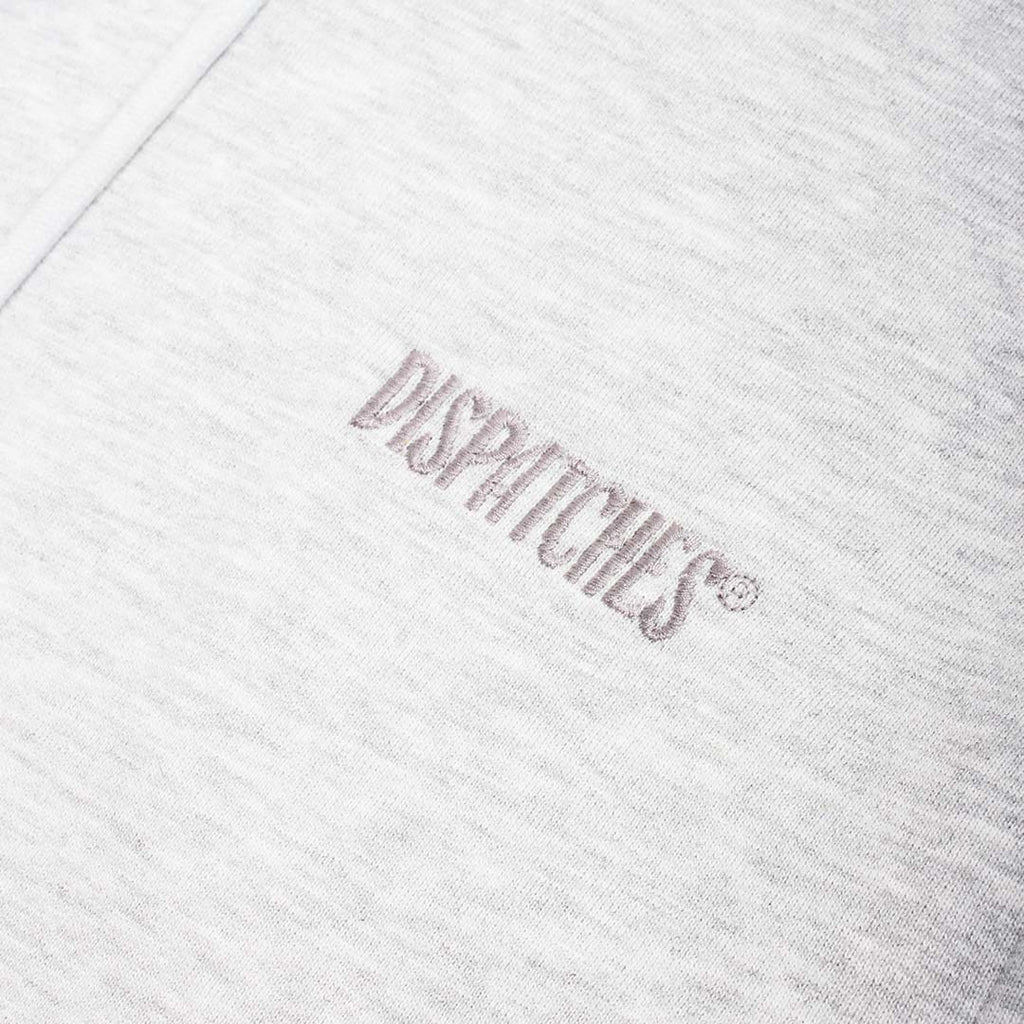 Dispatches Stock Logo Hoodie, Grey, Detail Shot 4