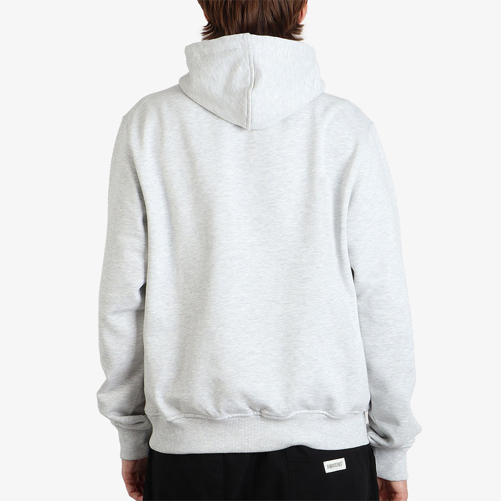 Dispatches Stock Logo Hoodie, Grey, Detail Shot 2