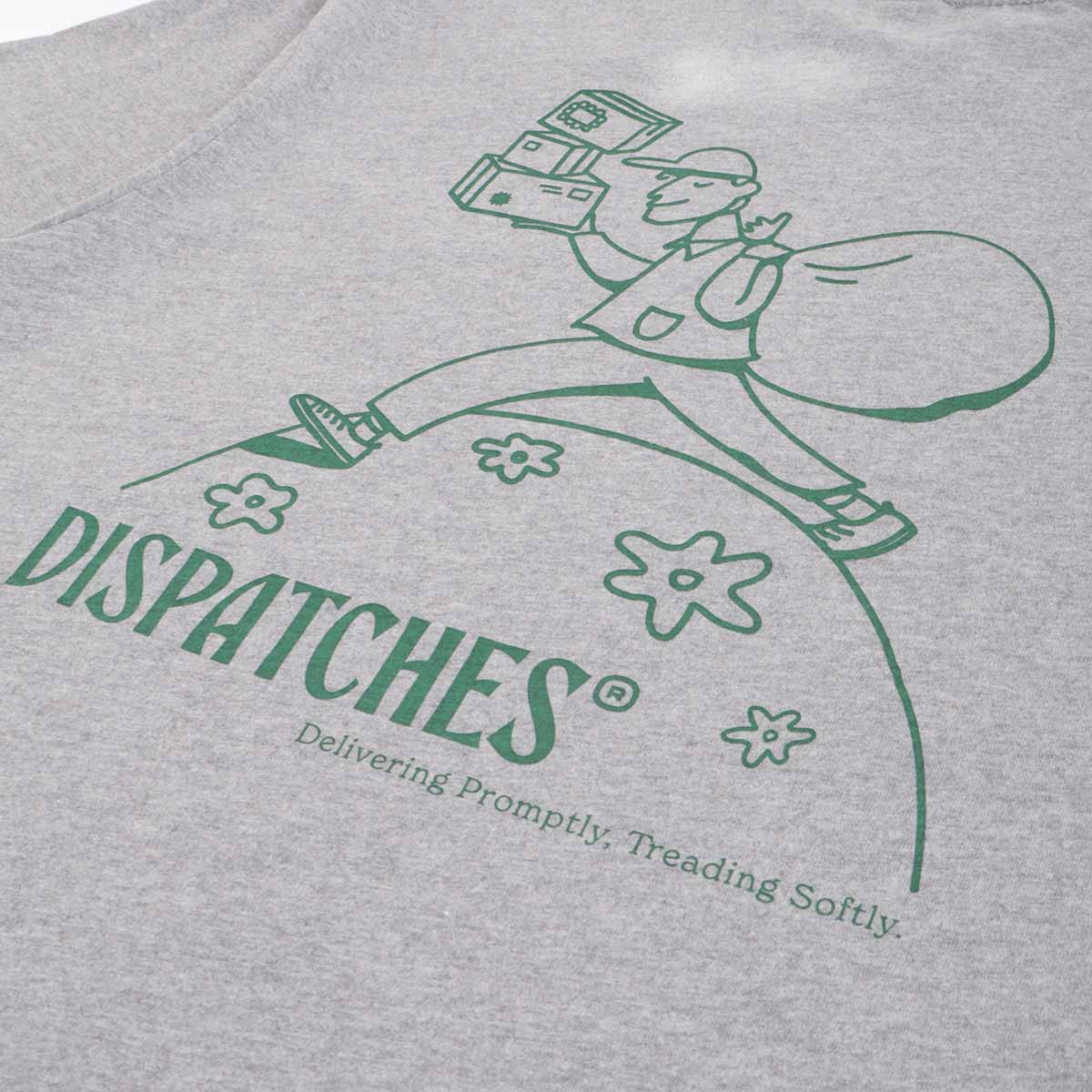 Dispatches Treading Softly T-Shirt, Ash Grey, Detail Shot 4