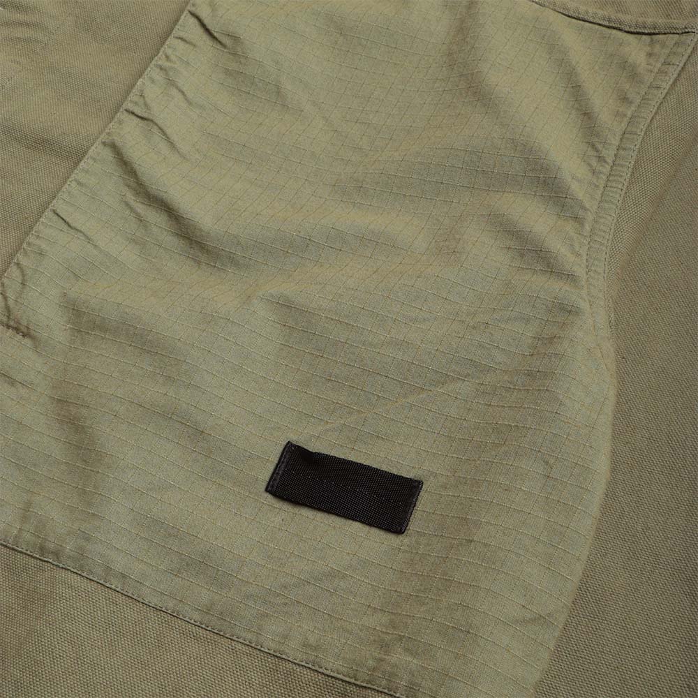 Earth\Studies MS-120 Shift Jacket, Olea, Detail Shot 3