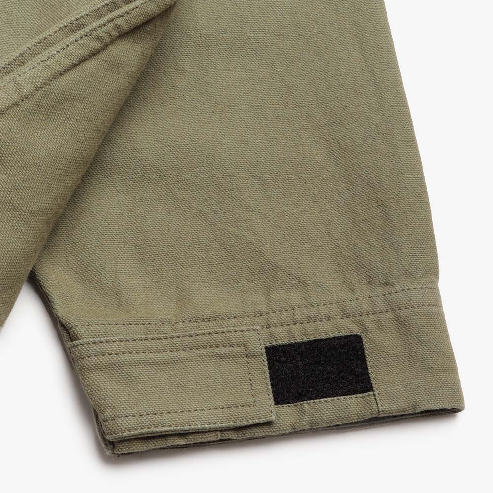 Earth\Studies MS-120 Shift Jacket, Olea, Detail Shot 6