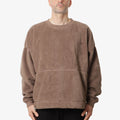 Earth\Studies MS-113 ESCEP Crewneck Fleece Sweatshirt, Jasper, Detail Shot 1