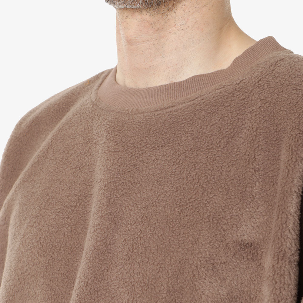 Earth\Studies MS-113 ESCEP Crewneck Fleece Sweatshirt, Jasper, Detail Shot 2