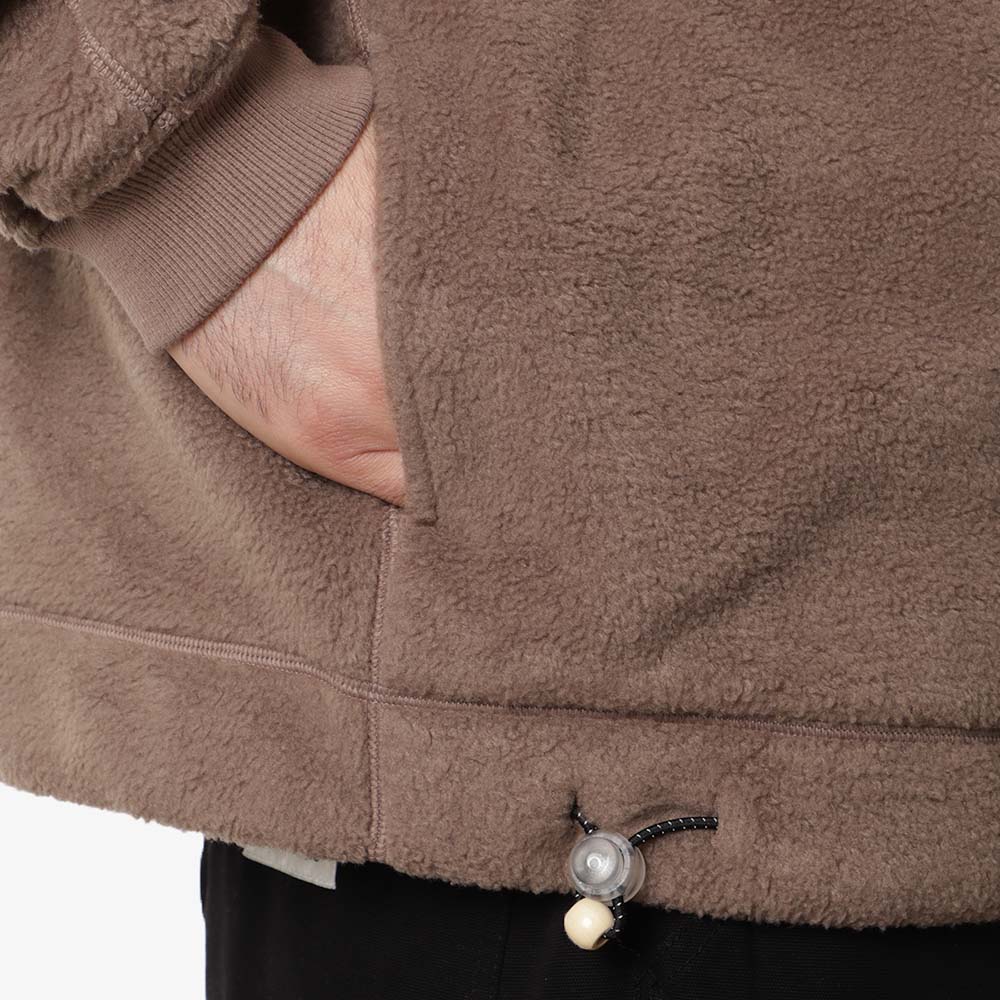 Earth\Studies MS-113 ESCEP Crewneck Fleece Sweatshirt, Jasper, Detail Shot 3