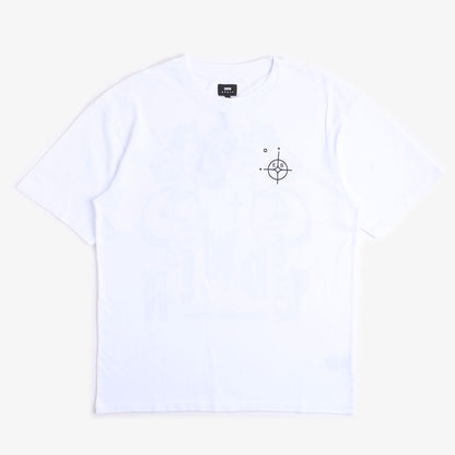 Edwin Angels T-Shirt, White - Garment Washed, Detail Shot 2