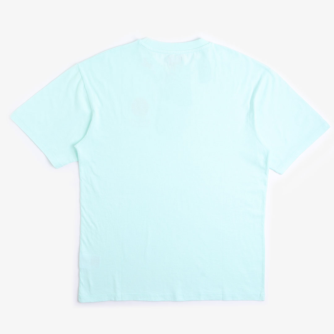 Edwin Japanese Sun Supply T-Shirt, Bleached Aqua, Detail Shot 3