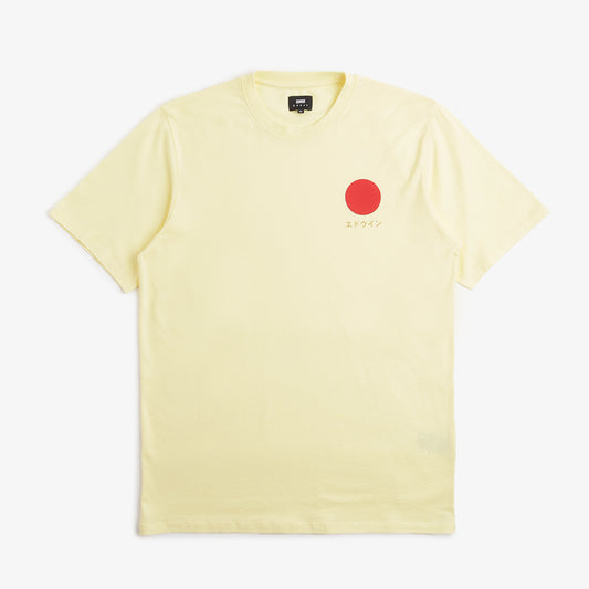 Edwin Japanese Sun T-Shirt, Tender Yellow, Detail Shot 1