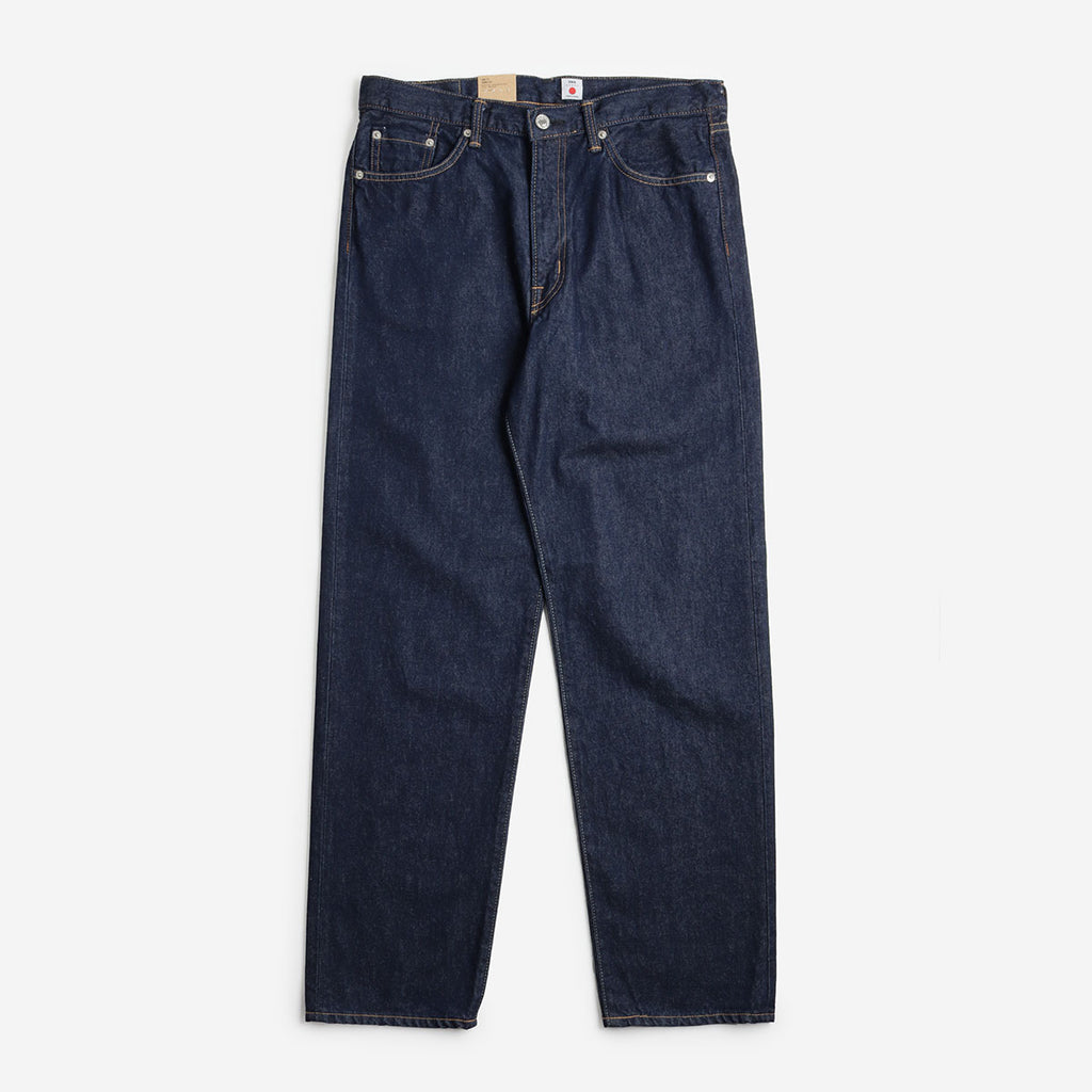 Edwin Loose Fit Kaihara Pure Indigo Openend 12.5oz Denim Jeans, Blue - Rinsed, Detail Shot 1
