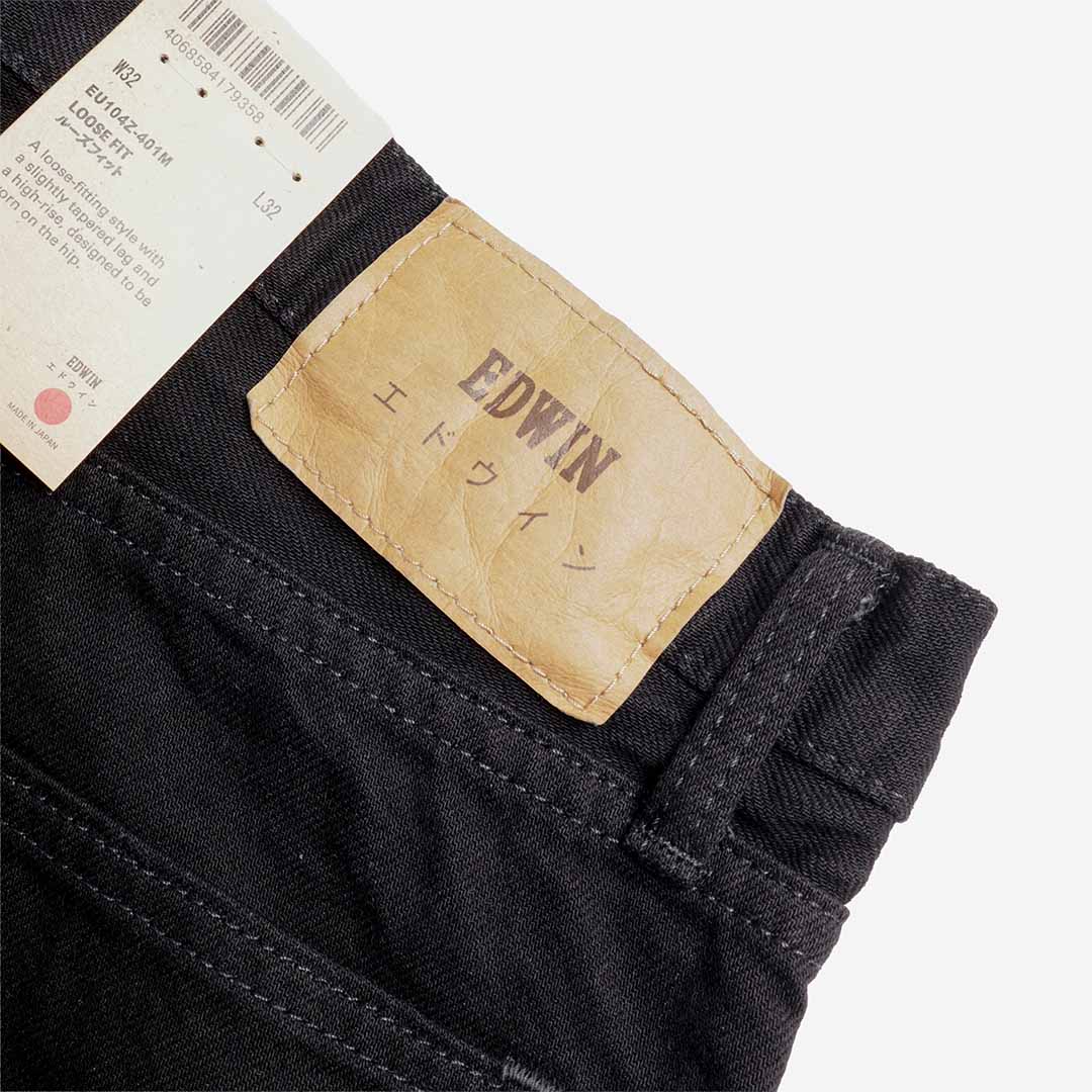 Edwin Loose Jeans, Black - Unwashed, Detail Shot 3