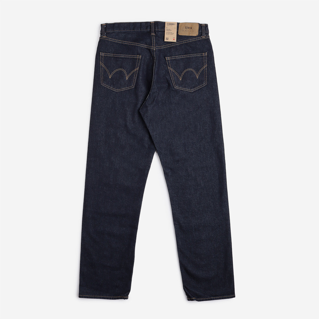 Edwin Loose Straight Kaihara Yoshiko 12.5oz Left Hand Denim Jeans, Blue - Rinsed, Detail Shot 4