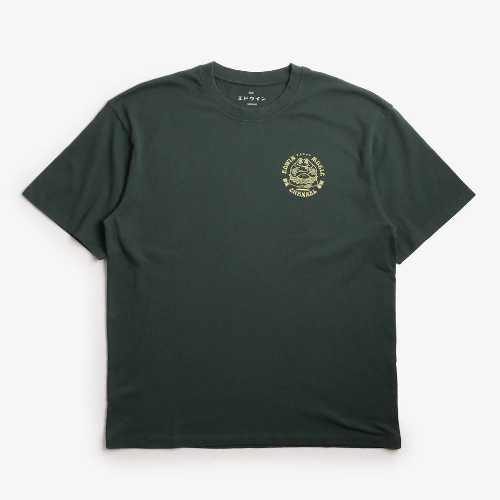 Edwin Music Channel T-Shirt, Green Gables, Detail Shot 1
