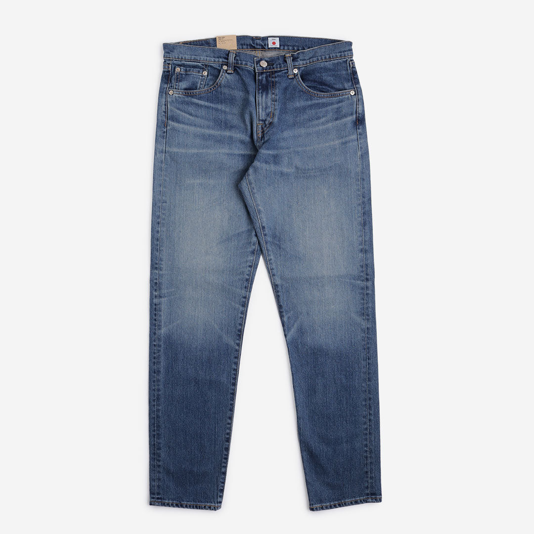 Edwin Regular Tapered Kaihara Pure Indigo Stretch 13oz Denim Jeans, Blue - Light Used, Detail Shot 2