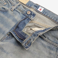 thumbnail Edwin Regular Tapered Kaihara Pure Indigo Stretch Denim 13oz Jeans, Blue - Light Used, Detail Shot 3