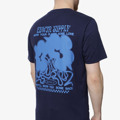 Edwin Show Some Love T-Shirt, Maritime Blue, Detail Shot 4