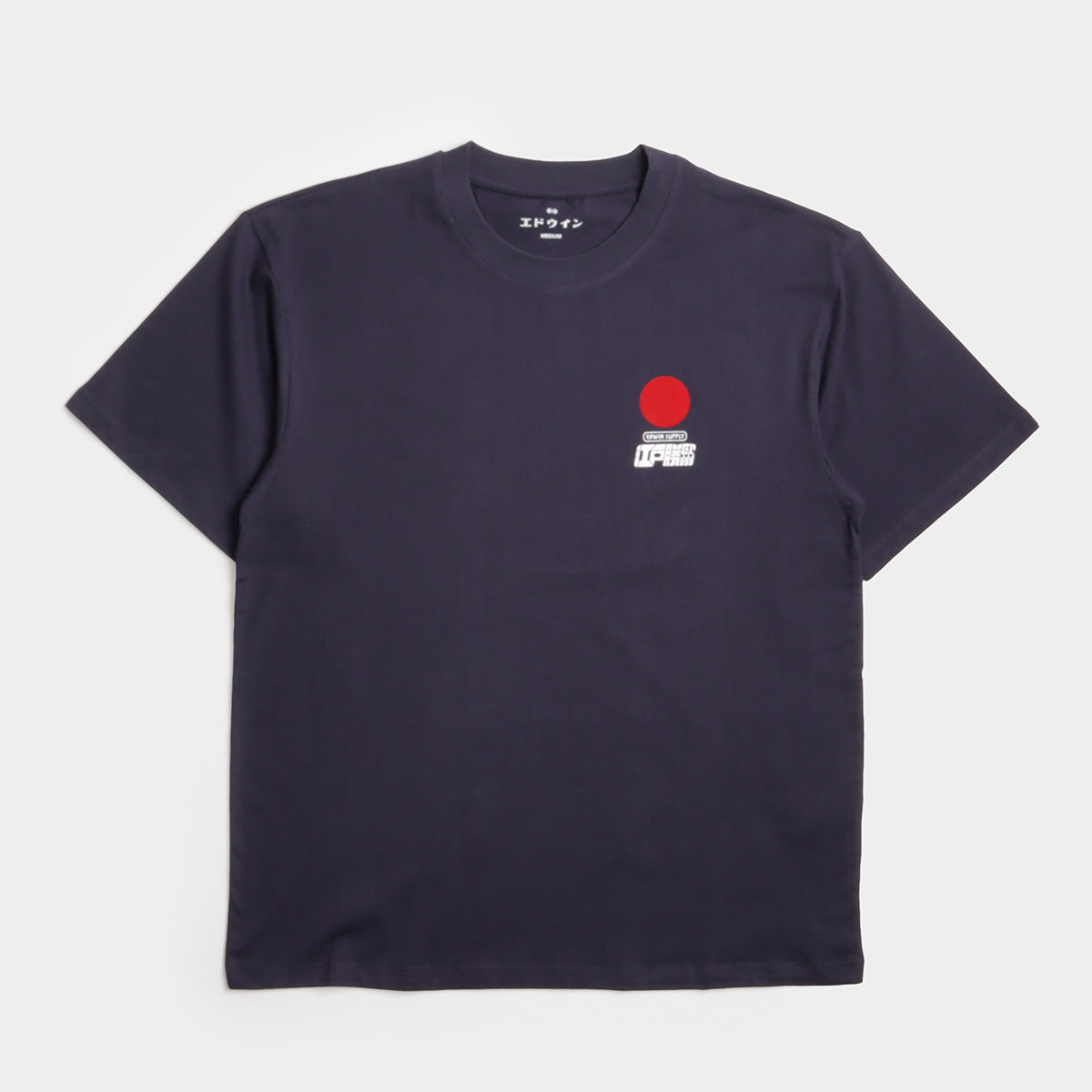 Edwin Sun T-Shirt, Maritime Blue, Detail Shot 1