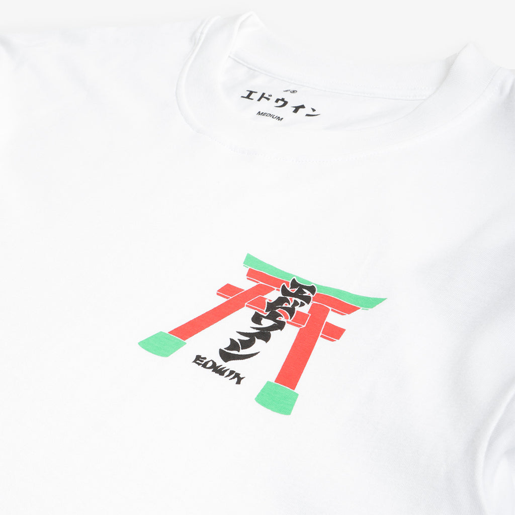 Edwin Torii T-Shirt, White, Detail Shot 2