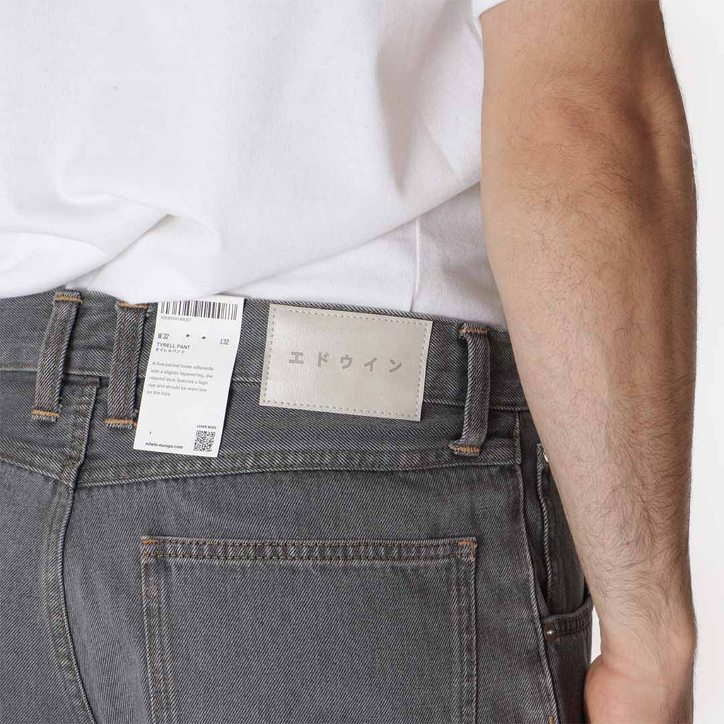 Edwin Tyrell Pant, Black - Heavy Bleach Wash, Detail Shot 4