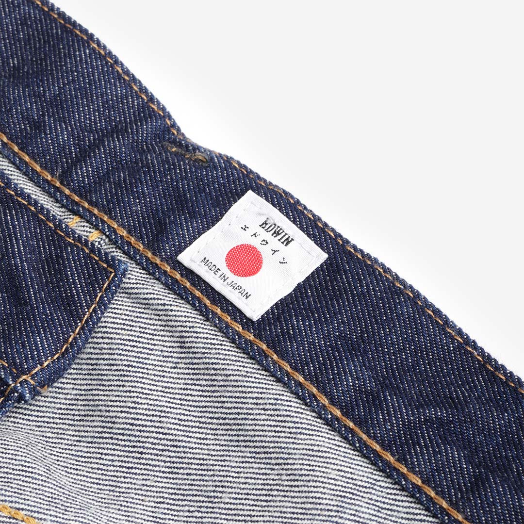 Edwin Wide Pant, Blue - Rinsed, Detail Shot 5