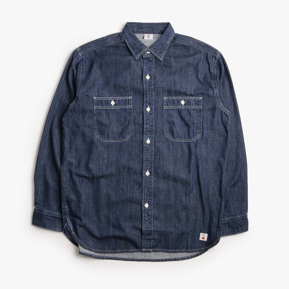 Edwin Work Shirt, Blue - Dark Used, Detail Shot 1