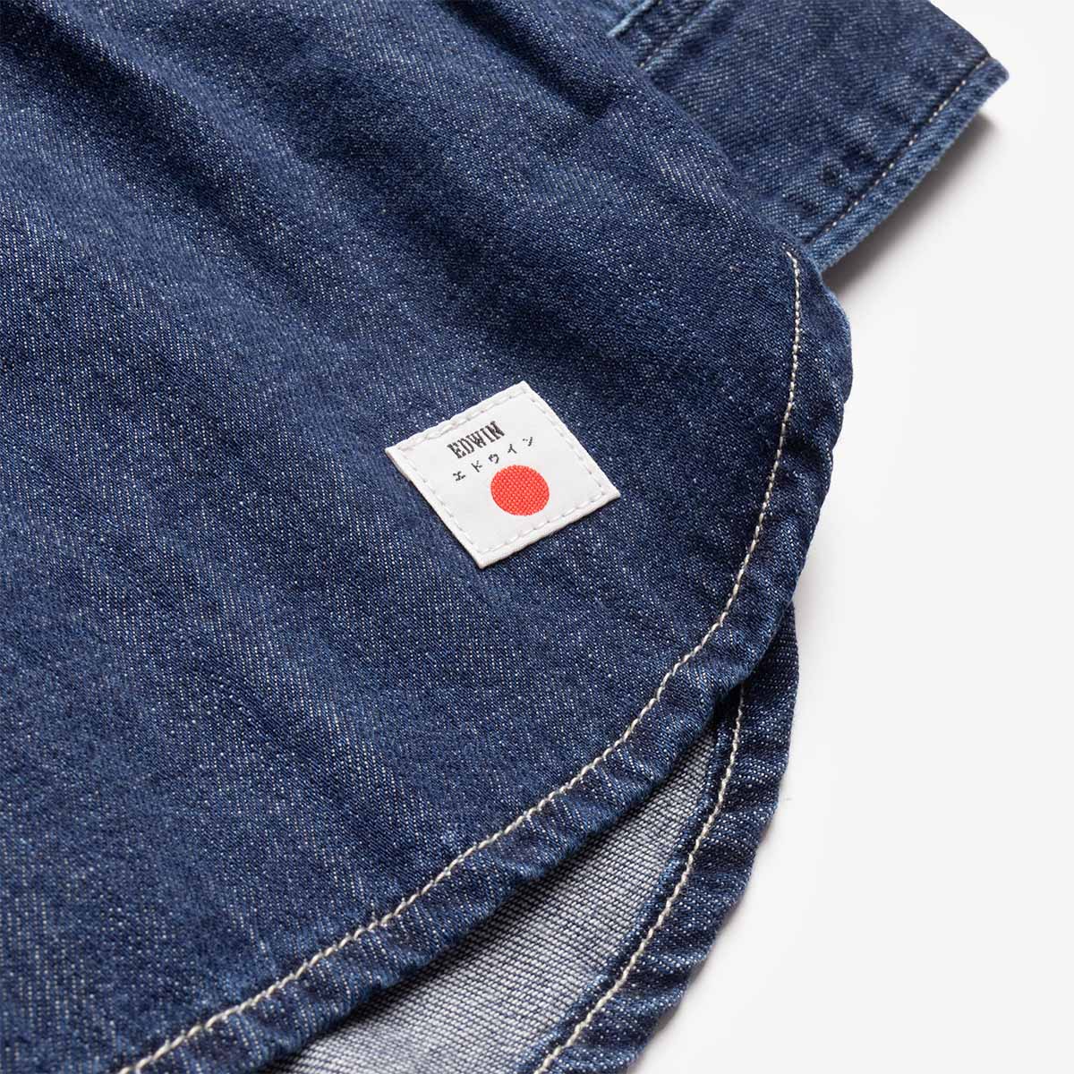 Edwin Work Shirt, Blue - Dark Used, Detail Shot 3