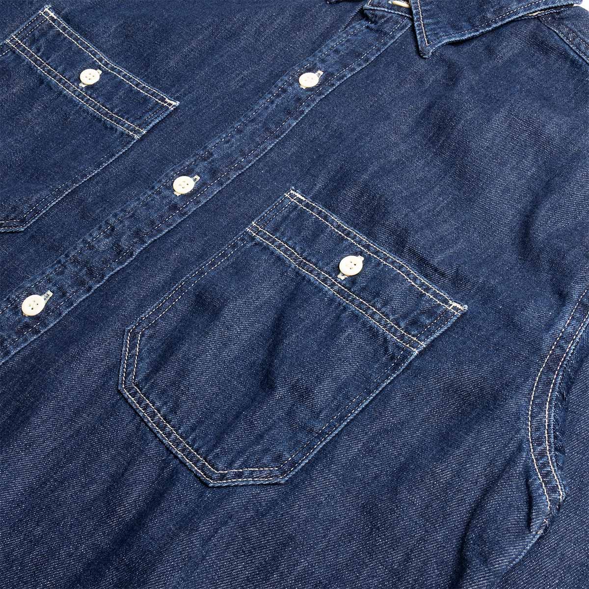 Edwin Work Shirt, Blue - Dark Used, Detail Shot 4