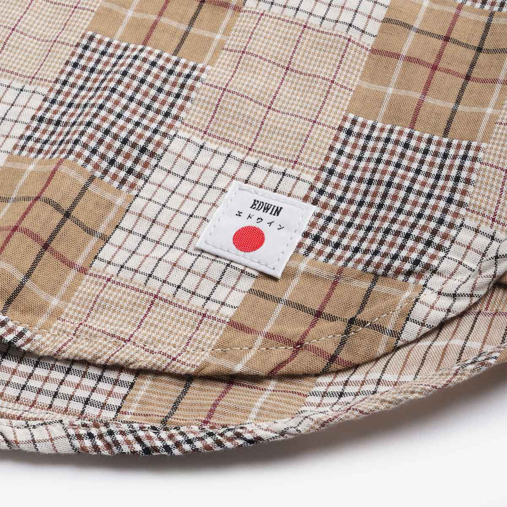 Edwin Work Shirt, Beige Brown, Detail Shot 3