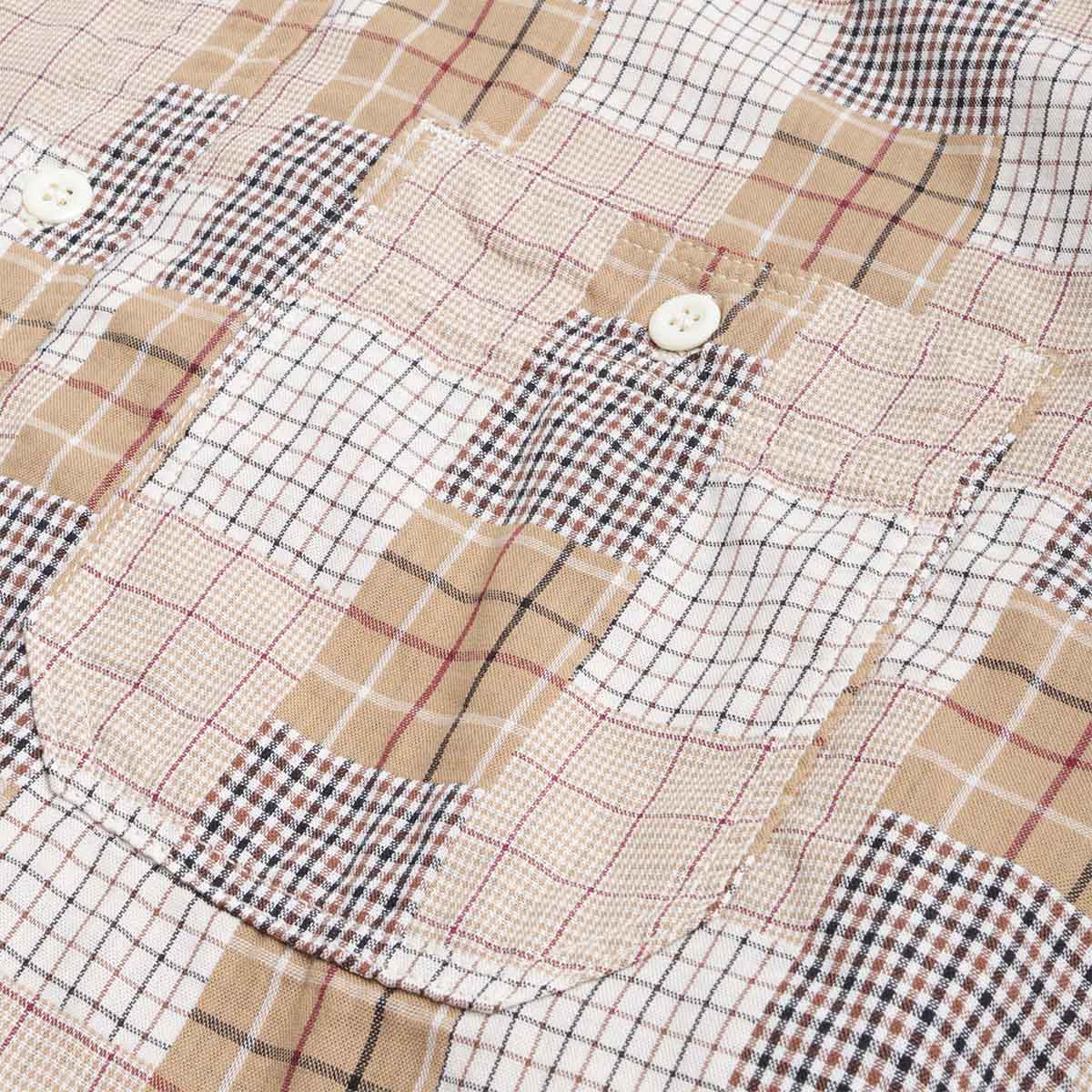 main Edwin Work Shirt, Beige Brown, Detail Shot 4