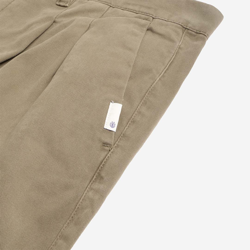 Element Big Pleated Chino Pant, Kalamata, Detail Shot 2