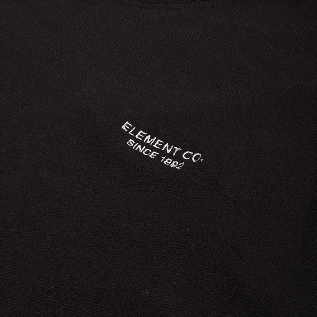 Element Co T-Shirt, Flint Black, Detail Shot 2