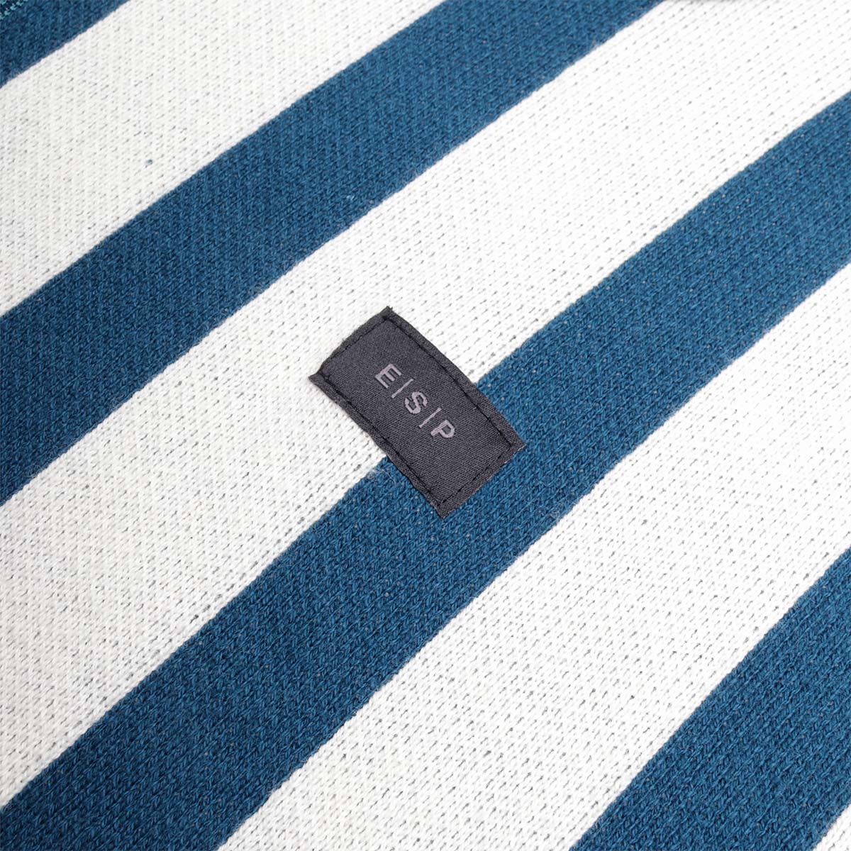 Element ESP Paver Zip Polo Shirt, Blue Stripes, Detail Shot 4