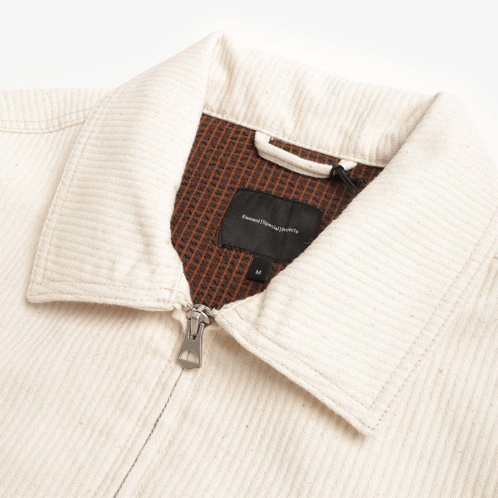 Element ESP Work Jacket, Seersucker Natural, Detail Shot 2