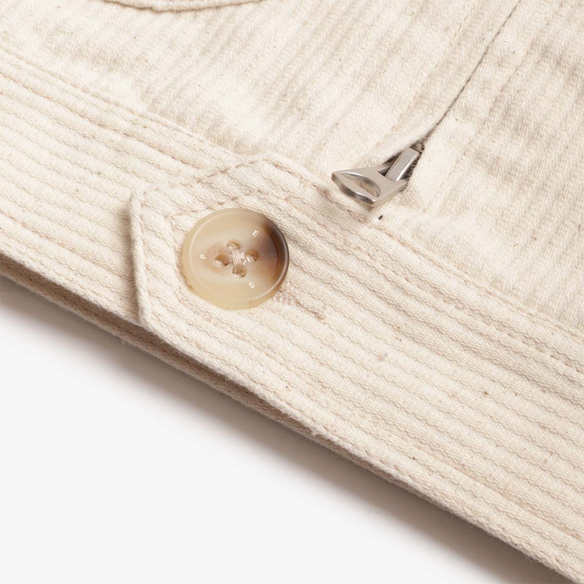 main Element ESP Work Jacket, Seersucker Natural, Detail Shot 4