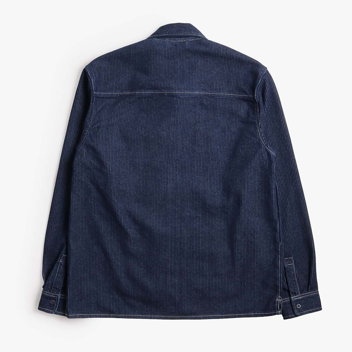 main Element ESP Zip Overshirt, Seersucker Chambray, Detail Shot 5