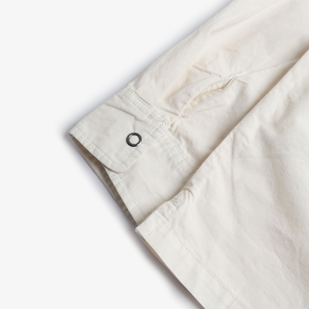 Element ESP Zip Overshirt Poplin, Antique White, Detail Shot 5