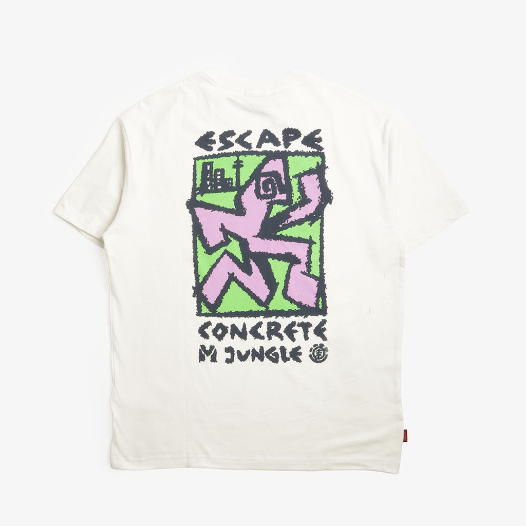 Element MxE Escape tee in Natural, back print