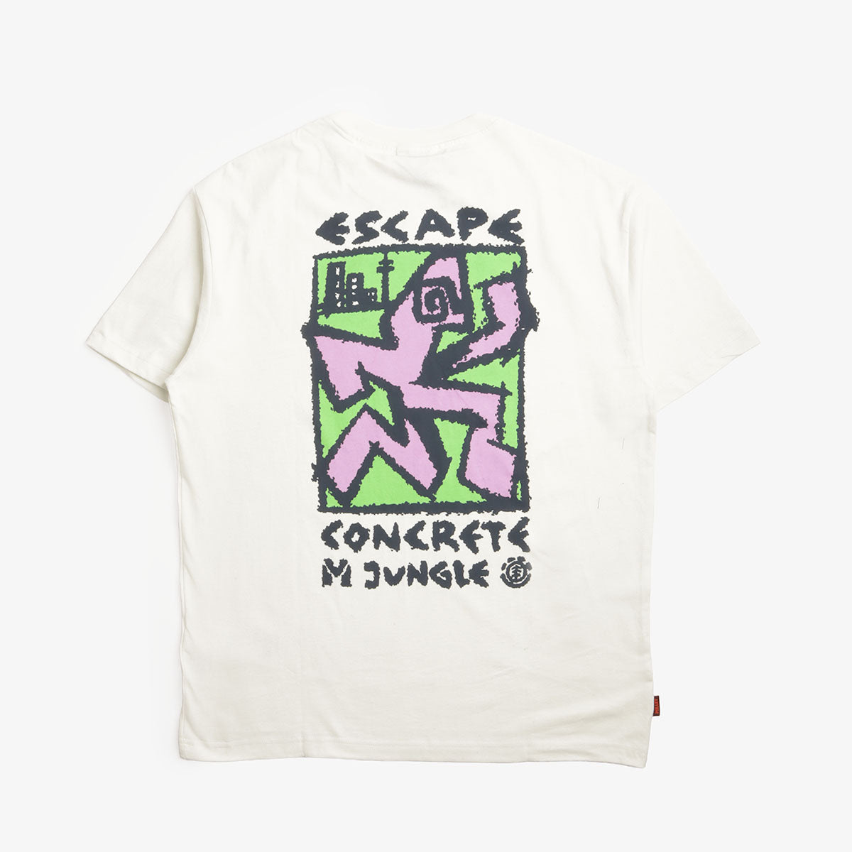 Element MxE Escape tee in Natural, back print