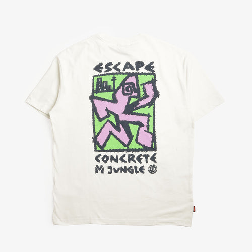 Element MxE Escape tee in Natural, back print