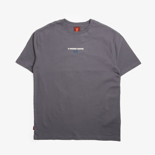 Element MxE Heritage tee in Charcoal, front view