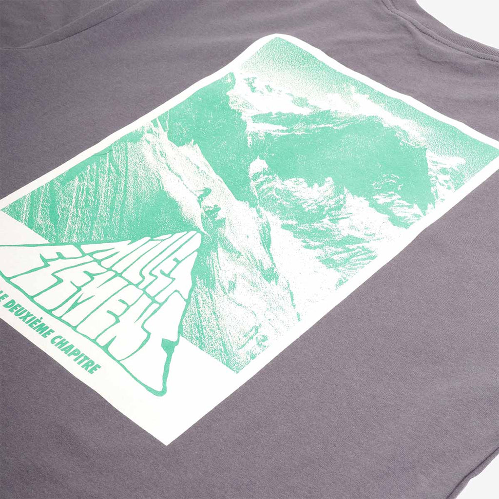 Green mountain photo graphic, back print detail