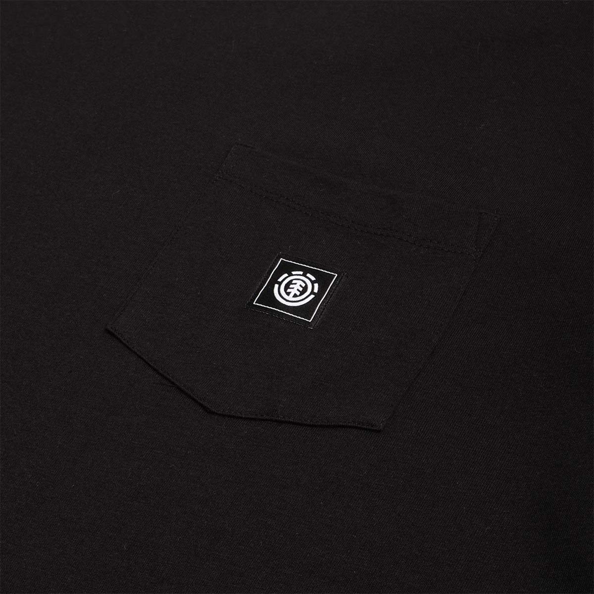 main Element Icon Label Pocket T-Shirt, Flint Black, Detail Shot 2