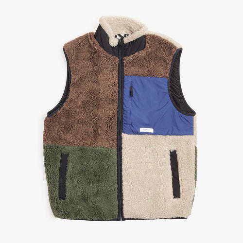Element Lake Sherpa Vest in Multi, front view