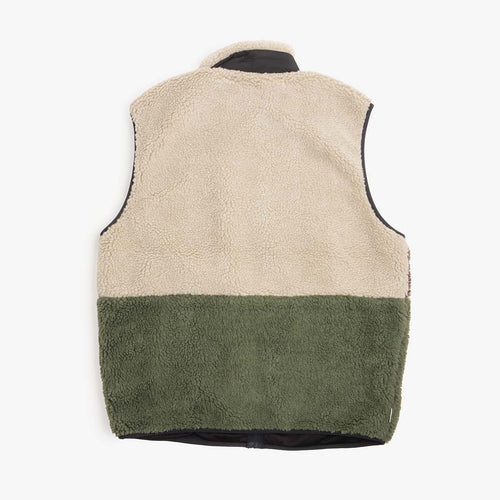 Element Lake Sherpa Vest in Multi, back view