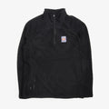 Element MxE Alpha Quarter Zip Fleece in Black, front view