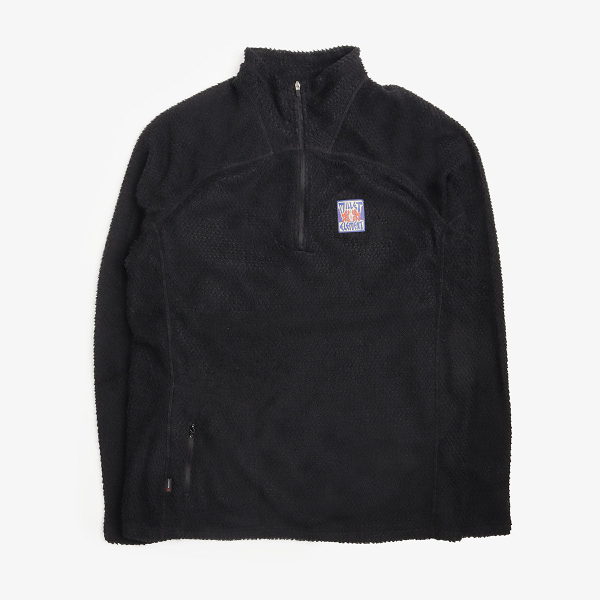 Element MxE Alpha Quarter Zip Fleece in Black, front view