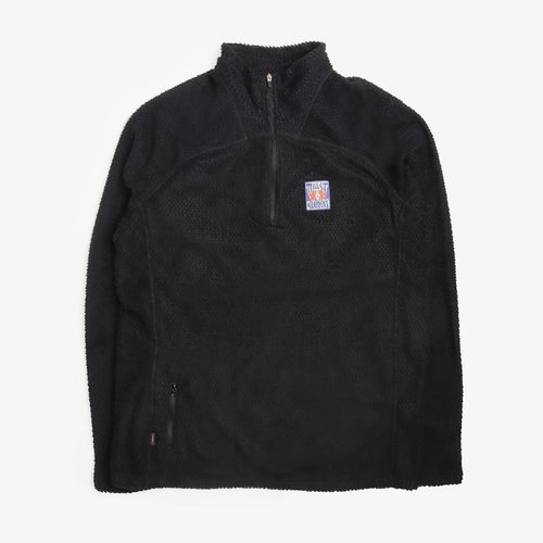 Element MxE Alpha Quarter Zip Fleece in Black, front view