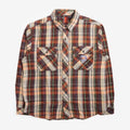 Element MxE Flannel Shirt in Rust check, front view