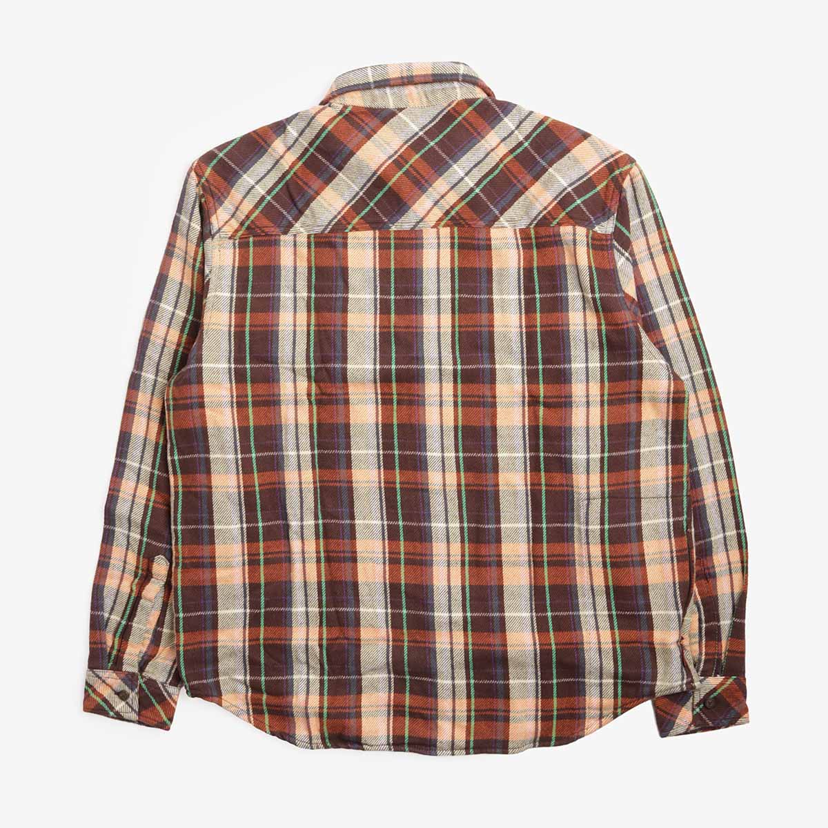 Element MxE Flannel Shirt in Rust check, back view