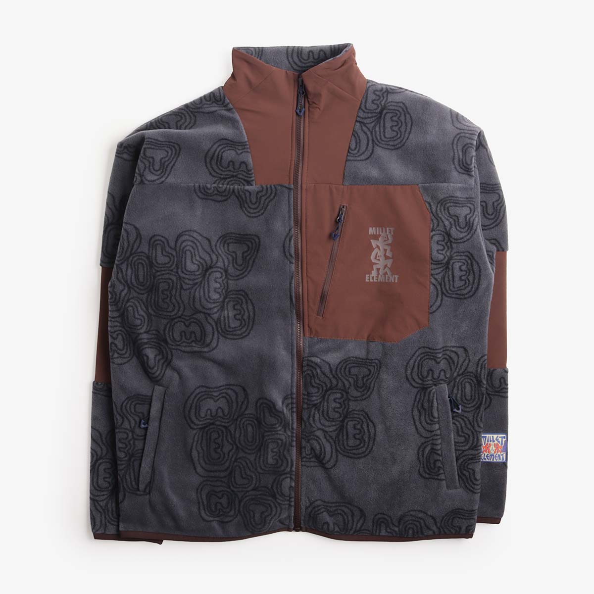 Element MxE Fleece Jacket in Blue, front view