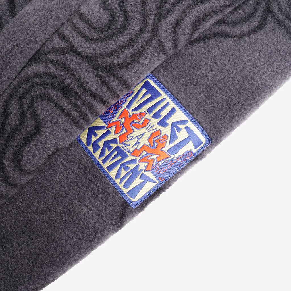 Millet x Element woven label on the fleece