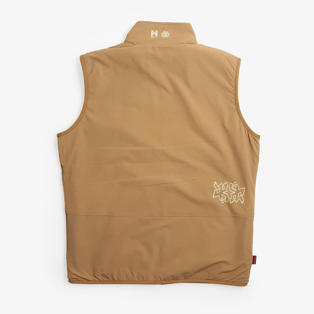 Element MxE Reversible Vest in Copper, back view